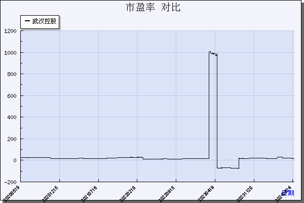 武汉控股（600168）历年市盈率对比
