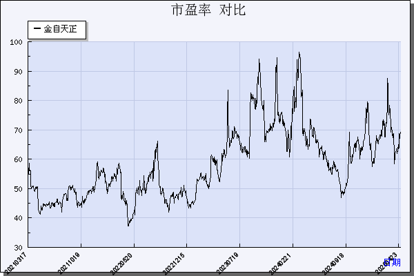 金自天正（600560）历年市盈率对比